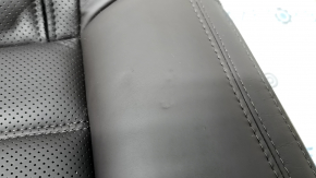 Rear seat cushion, 2nd row, Mazda CX-5 19-22, brown leather with perforation, heated, blown, dented, scratches