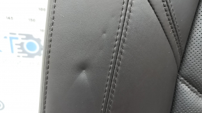 Backrest of the rear row 2nd row right Mazda CX-5 19-23 brown leather with perforation, heated, dented, scratches