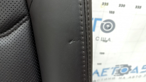 Backrest of the rear row 2nd row right Mazda CX-5 19-23 brown leather with perforation, heated, dented, scratches
