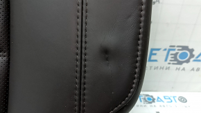 Backrest of the rear row 2nd row left Mazda CX-5 19-23 brown leather with perforation, with a black belt, heated, dented, scratches, tears on the back