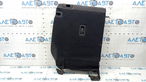 Backrest of the rear row 2nd row left Mazda CX-5 19-23 brown leather with perforation, with a black belt, heated, dented, scratches, tears on the back