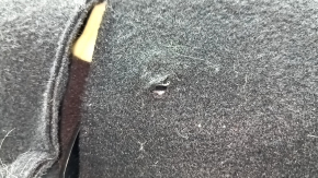 Backrest of the rear row 2nd row left Mazda CX-5 19-23 brown leather with perforation, with a black belt, heated, dented, scratches, tears on the back
