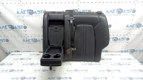 Left rear seat backrest Lincoln MKZ 17-20 black leather, with belt and armrest