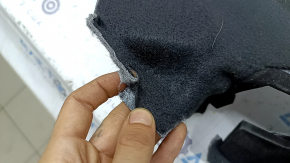 Left arch trim for Lincoln MKZ 13-20 hybrid, black, without hatch, creased, torn, needs dry cleaning