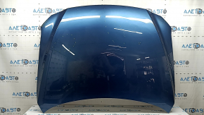 Naked hood Mazda CX-5 17-25 steel, blue 45B, in film, dents, bump, reinforcement came off
