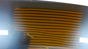 Naked hood Mazda CX-5 17-25 steel, blue 45B, in film, dents, bump, reinforcement came off
