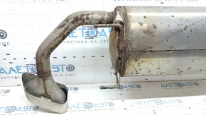 The rear muffler with a barrel for a Nissan Murano z52 15-24 is rusty and the bolts are broken