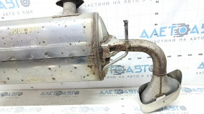 The rear muffler with a barrel for a Nissan Murano z52 15-24 is rusty and the bolts are broken