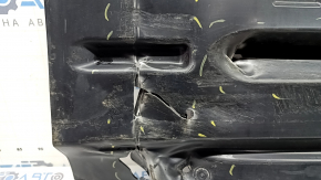The left underbody protection of Nissan Murano z52 15-24 is dented and torn