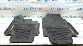 Set of floor mats for Toyota Rav4 19-25 black rubber, scuffs, tears