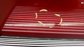 Door assembly rear left Lincoln MKZ 13-20 keyless, red RR, bumps, cracked side trims