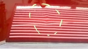 Door assembly rear right Lincoln MKZ 13-20 keyless, red RR, butt, dent, cracked side trims