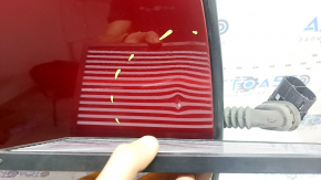 Door assembly rear right Lincoln MKZ 13-20 keyless, red RR, butt, dent, cracked side trims
