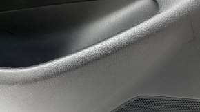Door trim card rear left Mazda CX-5 17-23 black, armrest leather brown, trim with chrome molding under the tree, BOSE, dented, scratches