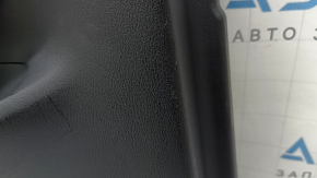 Door trim card rear left Mazda CX-5 17-23 black, armrest leather brown, trim with chrome molding under the tree, BOSE, dented, scratches