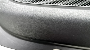 Door trim, front right card, Mazda CX-5 17-23, black, armrest, brown leather, trim with chrome molding under the tree, BOSE, dents, worn