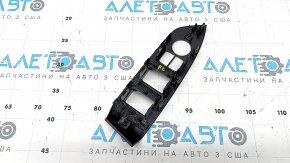 Front left window lift control trim Mazda CX-5 17-25, gloss black, with chrome molding, scratches