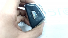Steering wheel control buttons, upper left, Lincoln MKZ 13-20, chrome, chrome fit