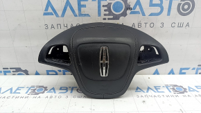 Airbag in the steering wheel, driver's side, Lincoln MKZ 17-20, black, scratches