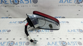 Left side mirror assembly Lincoln MKZ 17-20 11 pins, turn signal, heated, projection, chrome, red with chrome