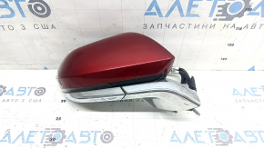 Right side mirror assembly Lincoln MKZ 17-20 11 pins, turn signal, heated, projection, chrome, red with chrome