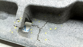 The upper front bumper absorber for Toyota Rav4 19-24 has tears and cracks