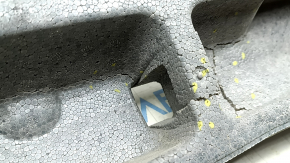 The upper front bumper absorber for Toyota Rav4 19-24 has tears and cracks