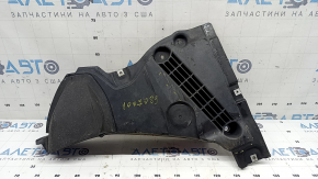 Front right mudguard liner, front part of Audi A6 C8 19-25, worn, cracked