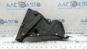 Front right mudguard liner, front part of Audi A6 C8 19-25, worn, cracked