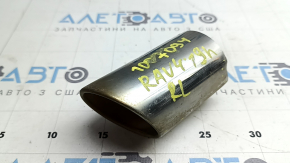 Left muffler tip Toyota Rav4 19-25 chrome, dented, scratches