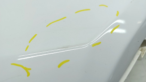 Rear bumper bare left Toyota Rav4 19-25 white 040, scratches