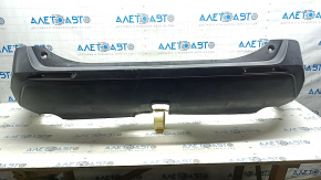 Bare rear bumper, lower part, Toyota Rav4 19-25, without parking sensors, structure, one-piece, non-factory cutout, scratches, tears