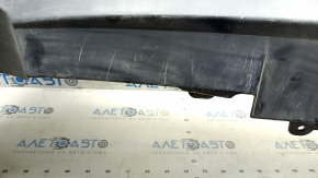 Bare rear bumper, lower part, Toyota Rav4 19-25, without parking sensors, structure, one-piece, non-factory cutout, scratches, tears