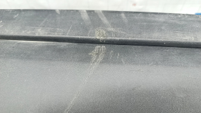 Bare rear bumper, lower part, Toyota Rav4 19-25, without parking sensors, structure, one-piece, non-factory cutout, scratches, tears