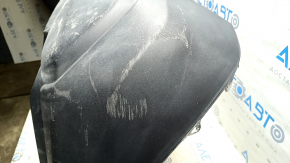 Bare rear bumper, lower part, Toyota Rav4 19-25, without parking sensors, structure, one-piece, non-factory cutout, scratches, tears
