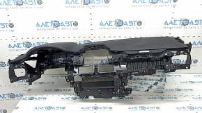 Torpedo front panel with AIRBAG Mazda CX-5 17-25 black, for projection