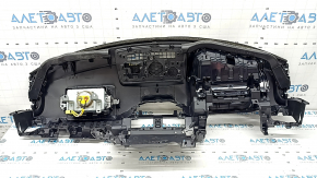 Torpedo front panel with AIRBAG Mazda CX-5 17-25 black, for projection
