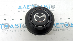 Airbag in the driver's steering wheel for Mazda CX-5 19-25, black with chrome trim