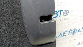 Right rear row backrest Toyota Rav4 19-25 fabric, black, hybrid, with belt, scratches on plastic, scratch on fabric