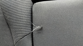 Right rear row backrest Toyota Rav4 19-25 fabric, black, hybrid, with belt, scratches on plastic, scratch on fabric