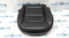 Mazda CX-5 17-23 driver's seat cushion upholstery, brown leather, heated, with blower fan, perforated, scuffed, scratches