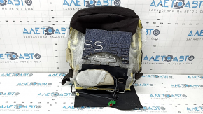 Mazda CX-5 17-23 driver's seat cushion upholstery, brown leather, heated, with blower fan, perforated, scuffed, scratches