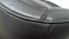 Mazda CX-5 17-23 driver's seat cushion upholstery, brown leather, heated, with blower fan, perforated, scuffed, scratches