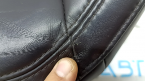 Mazda CX-5 17-23 driver's seat cushion upholstery, brown leather, heated, with blower fan, perforated, scuffed, scratches
