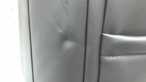 Mazda CX-5 17-23 driver's seat back upholstery, brown leather, heated, with blower fan, perforated, worn, scratched, dented