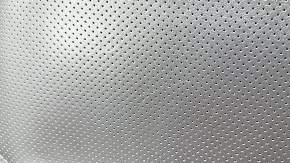 Mazda CX-5 17-23 driver's seat back upholstery, brown leather, heated, with blower fan, perforated, worn, scratched, dented