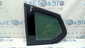 Rear left blind glass window BMW X3 F25 11-17 tinted, gloss black