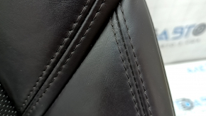 Mazda CX-5 17-23 passenger seat back upholstery, brown leather, heated, with blower fan, perforated, scratches