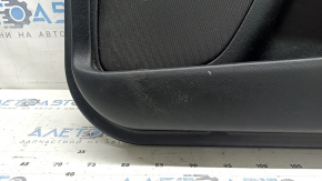 Door trim, front right card, Lincoln MKZ 17-20, black with black leather insert, black leather armrest, aluminum insert, under the tweeter, with illumination, with a handle, with central lock buttons, butt, for dry cleaning