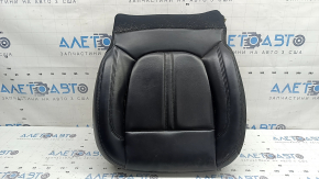 Lincoln MKZ 17-20 passenger seat cushion upholstery, black leather, heated